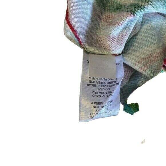 JOSEPH A short sleeve Button Front cardigan tropical pink green sz m - Picture 7 of 9